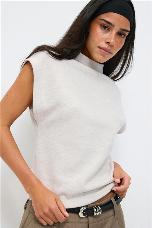 Gina Tricot - Soft funnel neck top - Toppe - Beige - XL - Dame
