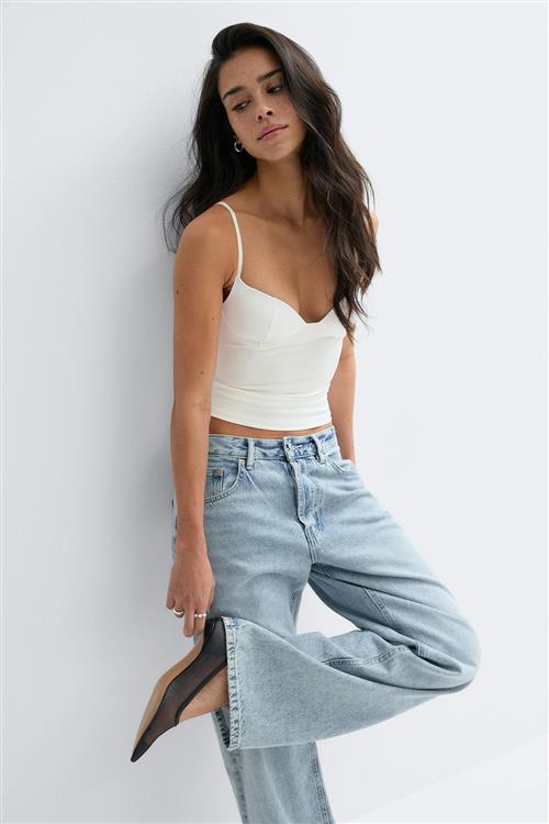 Gina Tricot - Soft shaping wow singlet - Toppe uden ærmer - Hvid - L - Dame