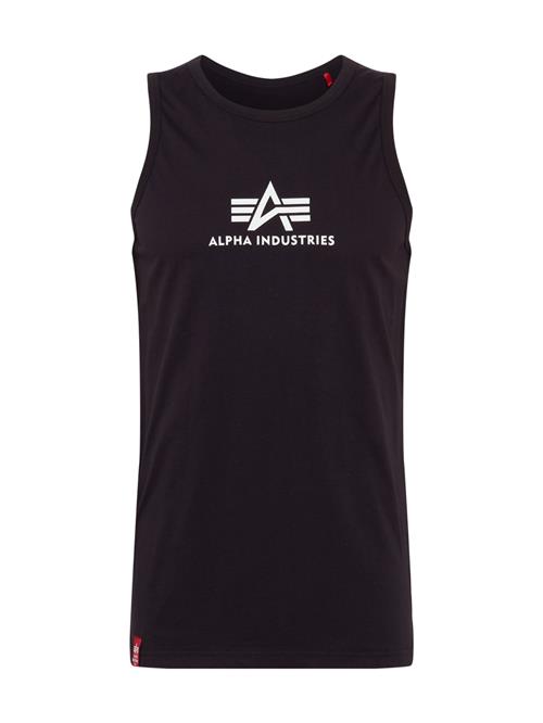 ALPHA INDUSTRIES Bluser & t-shirts  sort / hvid