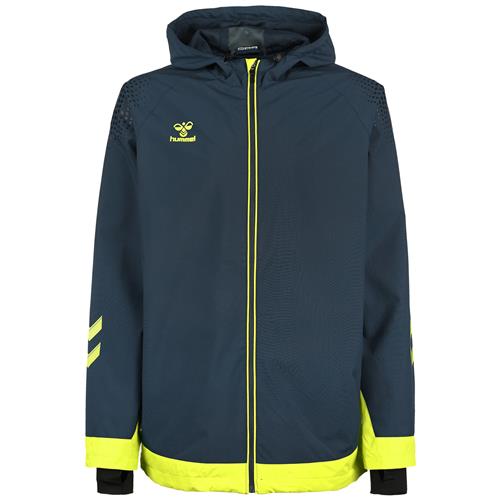 Hummel Sportsjakke 'Lead'  mørkeblå / neongul / sort