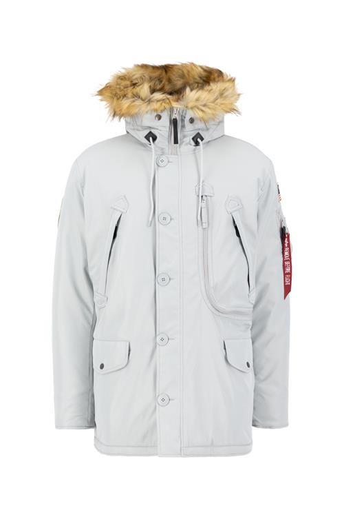 ALPHA INDUSTRIES Vinterjakke 'Polar'  lysegrå