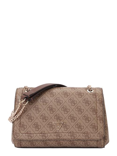 GUESS Skuldertaske 'Noelle II'  brokade / lysebrun