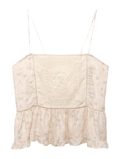 Pull&Bear Overdel  ecru / khaki / rødviolet / hvid