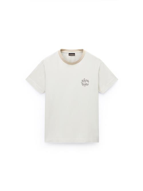 NAPAPIJRI Shirts 'S-Fedaia'  creme / mørkebrun