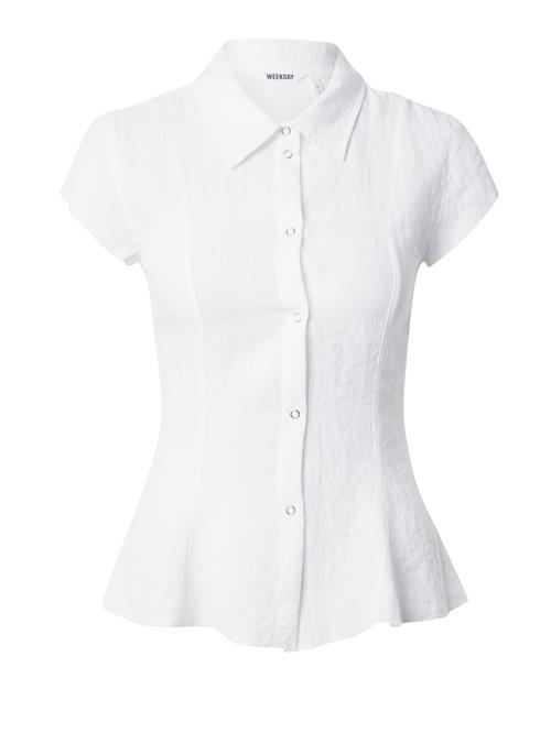 WEEKDAY Bluse 'Noah'  hvid