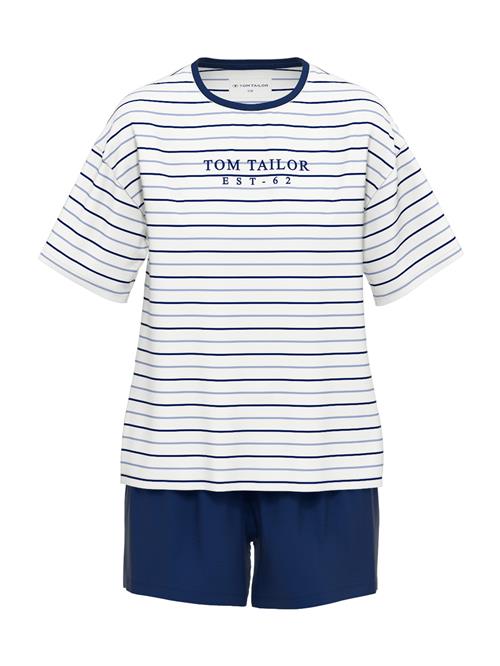 TOM TAILOR Shorty 'Charlotte'  navy / safir / hvid