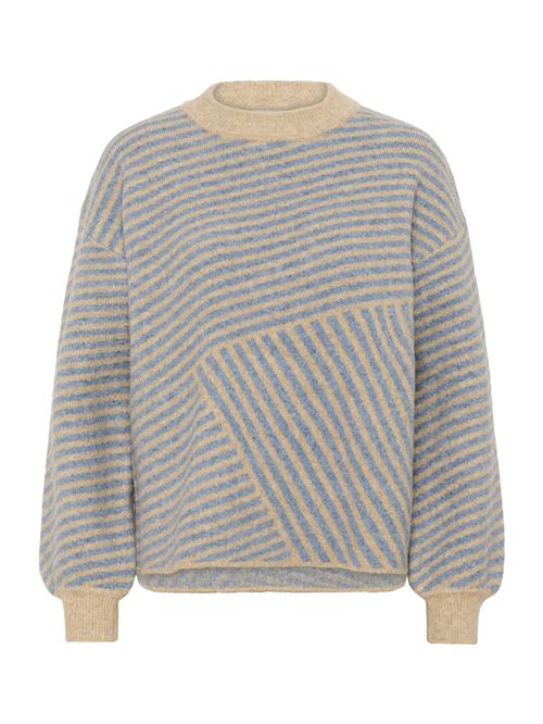Kaffe Pullover 'KAVerana'  beige / royalblå