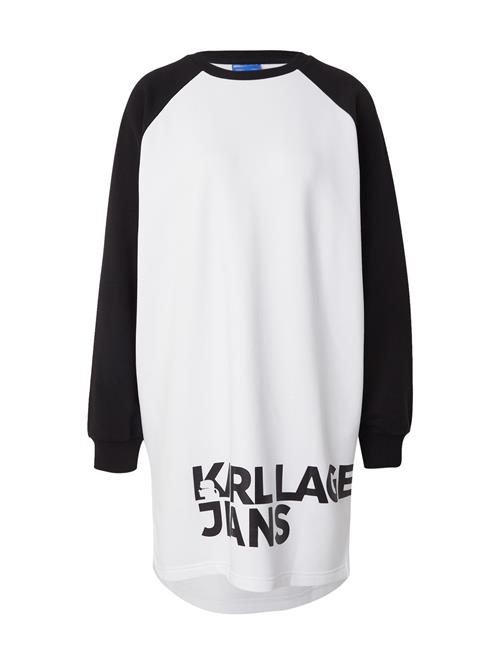 KARL LAGERFELD JEANS Kjole  sort / hvid