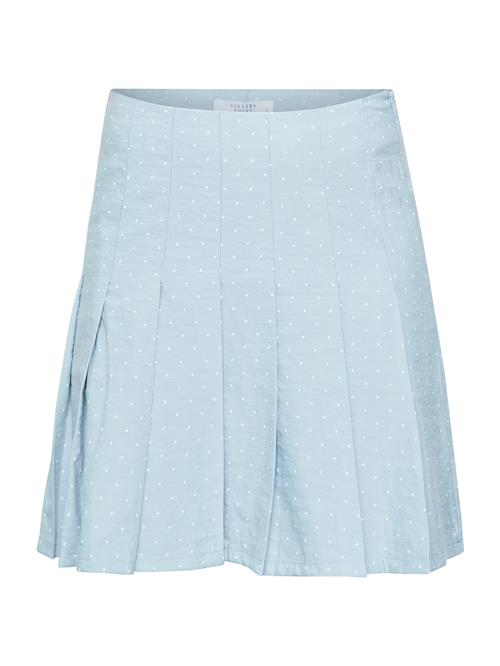 SISTERS POINT Nederdel 'NOPE'  lyseblå / hvid