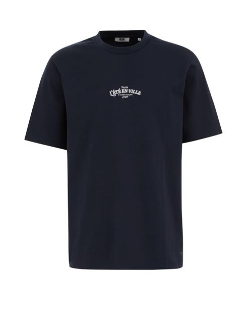 WE Fashion Bluser & t-shirts  mørkeblå / hvid