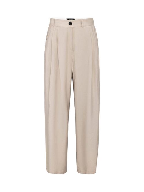 Antioch Bukser med lægfolder  beige
