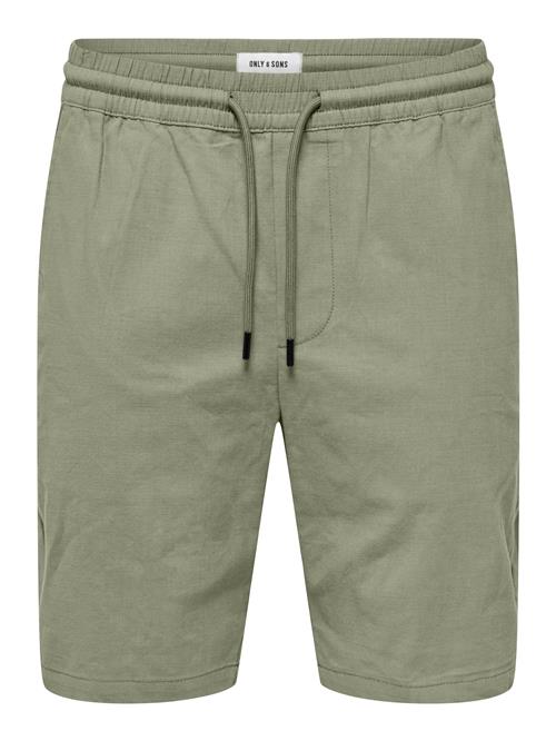 Only & Sons Lærredsbukser 'Capri'  grøn