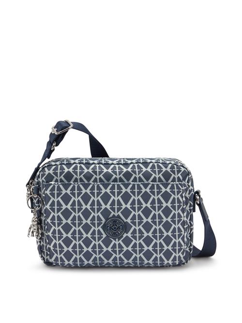 KIPLING Skuldertaske 'Abanu M'  navy / hvid