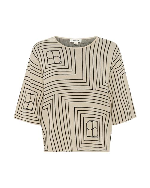 SOAKED IN LUXURY Pullover 'Indianna Medea'  lysebeige