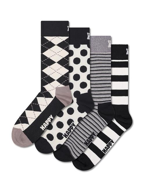 Happy Socks Sokker 'Black And White'  grå / taupe / sort / hvid