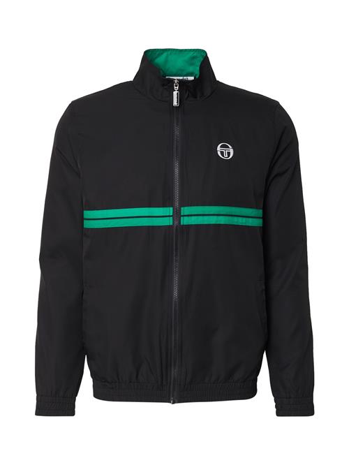 Sergio Tacchini Overgangsjakke 'DINO'  grøn / sort / hvid