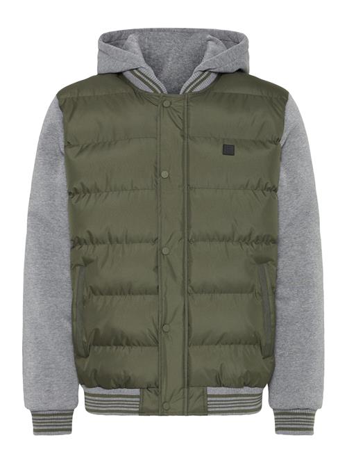 BLEND Overgangsjakke 'BHERNIE'  grå-meleret / mørkegrøn