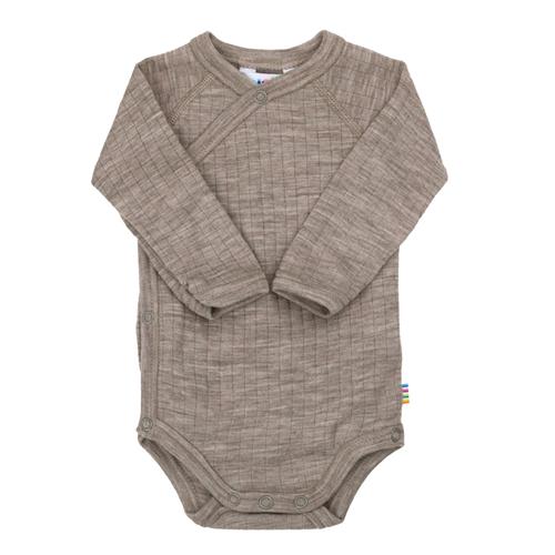 Joha Wrap-Around Body I Uld Sesame Melange  Sesame Melange-70 cm Wool Beige  70 cm  unisex