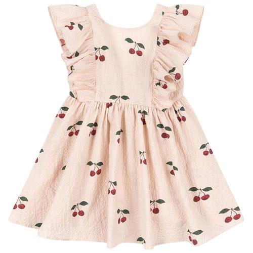 Konges Sløjd GOTS Elin Kjole Ma Grande Cerise Pink 3 Y  Creme  3 år  kvinde