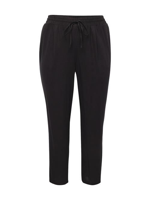 Vero Moda Curve Bukser med lægfolder 'VMJESMILO'  sort