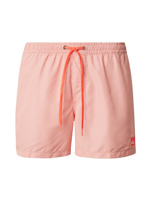 QUIKSILVER Badeshorts 'Deluxe 1'  koral / hvid