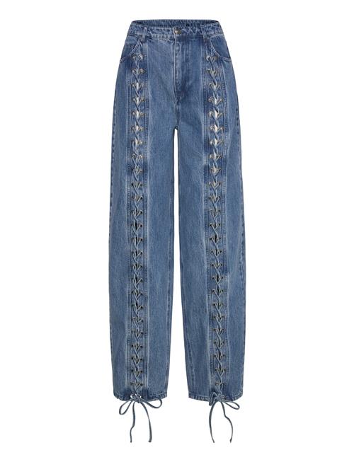 ROTATE Birger Christensen | Denim Laced Leg Pants | 27