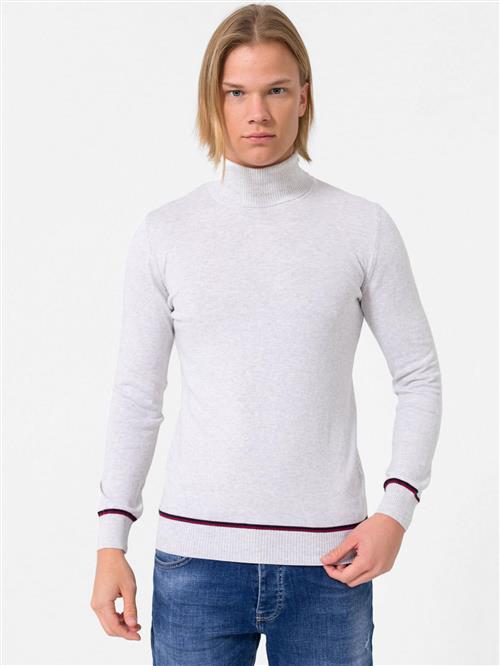 Dandalo Pullover  natblå / sølvgrå / rubinrød