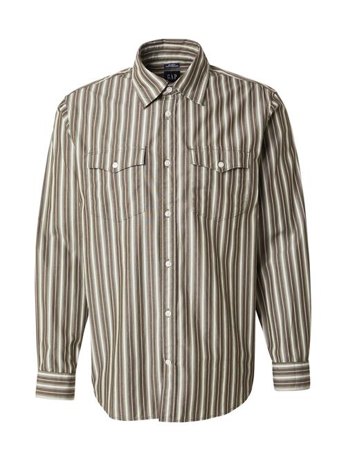 GAP Skjorte  grå / hvid