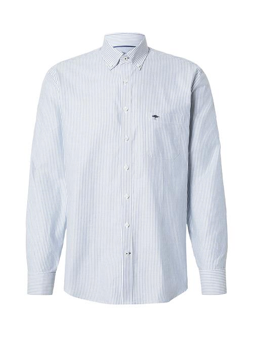 FYNCH-HATTON Skjorte 'All Season'  røgblå / naturhvid