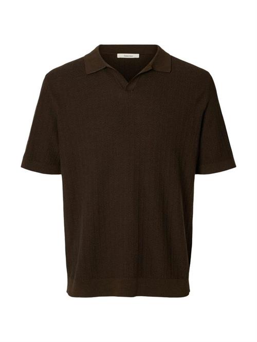 SLHMATTIS SS LINEN BLEND STRUC POLO