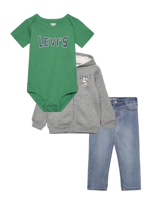Levi's | Levi's® Bodysuit, Zip Hoodie And Jeans 3-Piece Set | 92