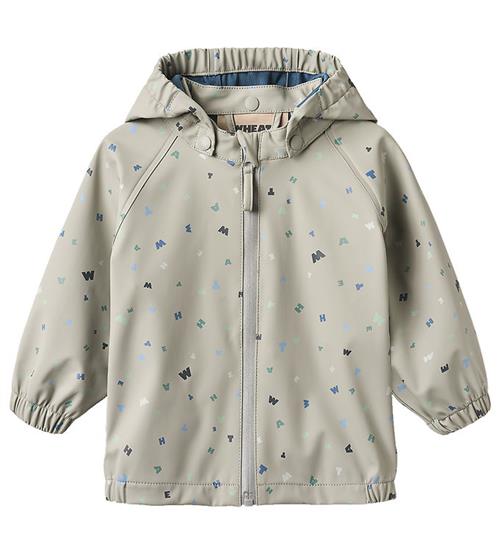 Wheat Regnjakke - Chardy - light flint letters