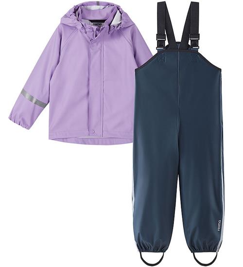 Reima Regntøj m. Seler - Tihku - PU - Blooming Lilac