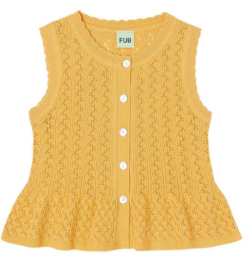 FUB Top - Strik - Butter m. Hulmønster