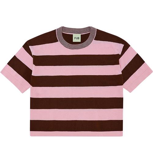 FUB T-shirt - Strik - Candy/Maroon