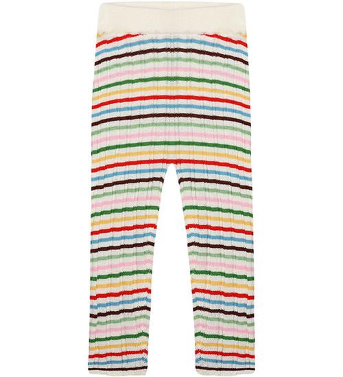 FUB Leggings - Rib - Strik - Multifarvet m. Striber