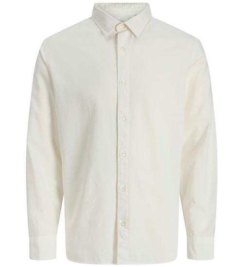 Jack & Jones Skjorte - Bomuld/Hør - JjeBreeze - Hvid