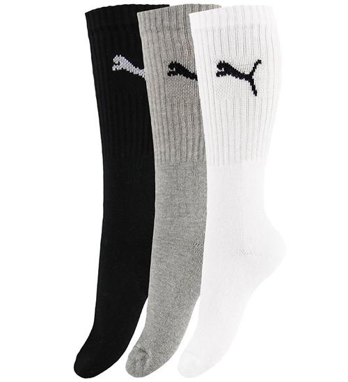 Puma Strømper - 3-pak - Sport - Hvid/Gråmeleret/Sort