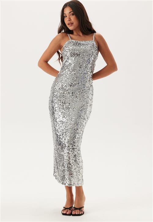 BUBBLEROOM Sequin Strap Dress
