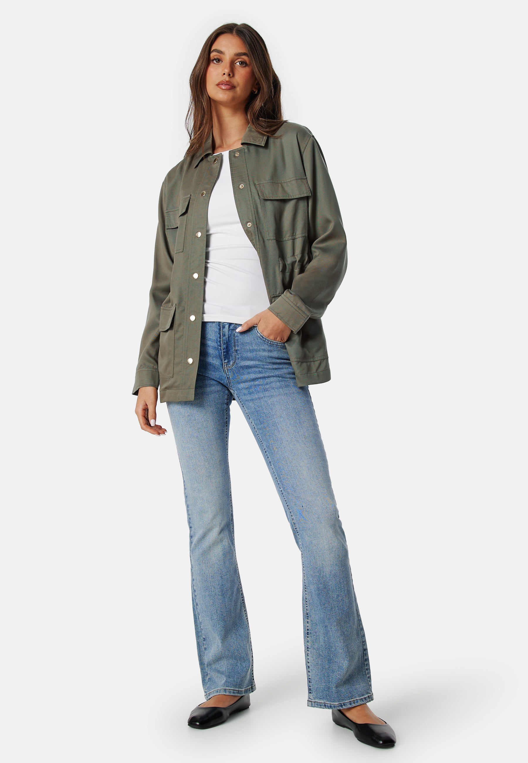 BUBBLEROOM Petula Cargo Soft Shacket