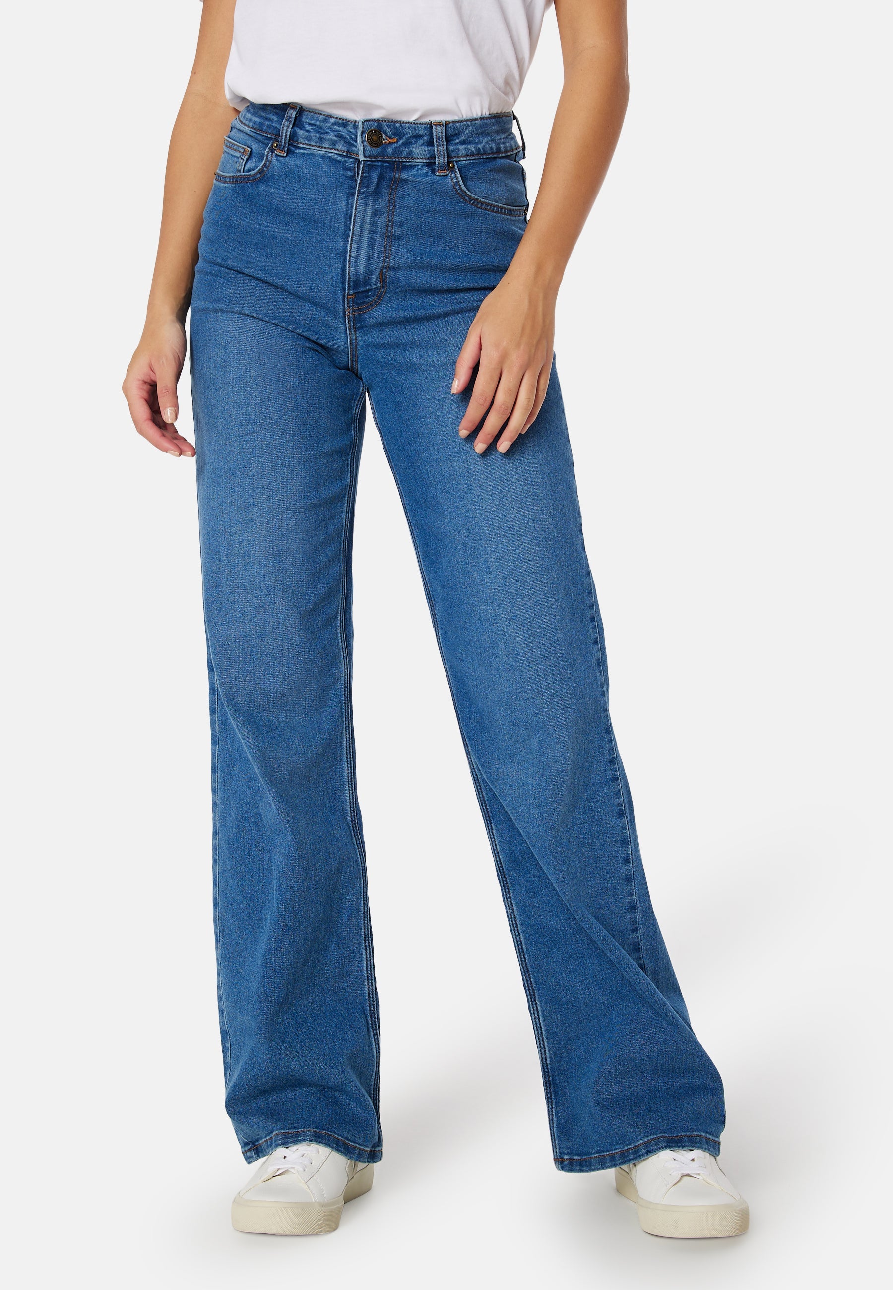 Pieces Pcpeggy HW Wide Pant