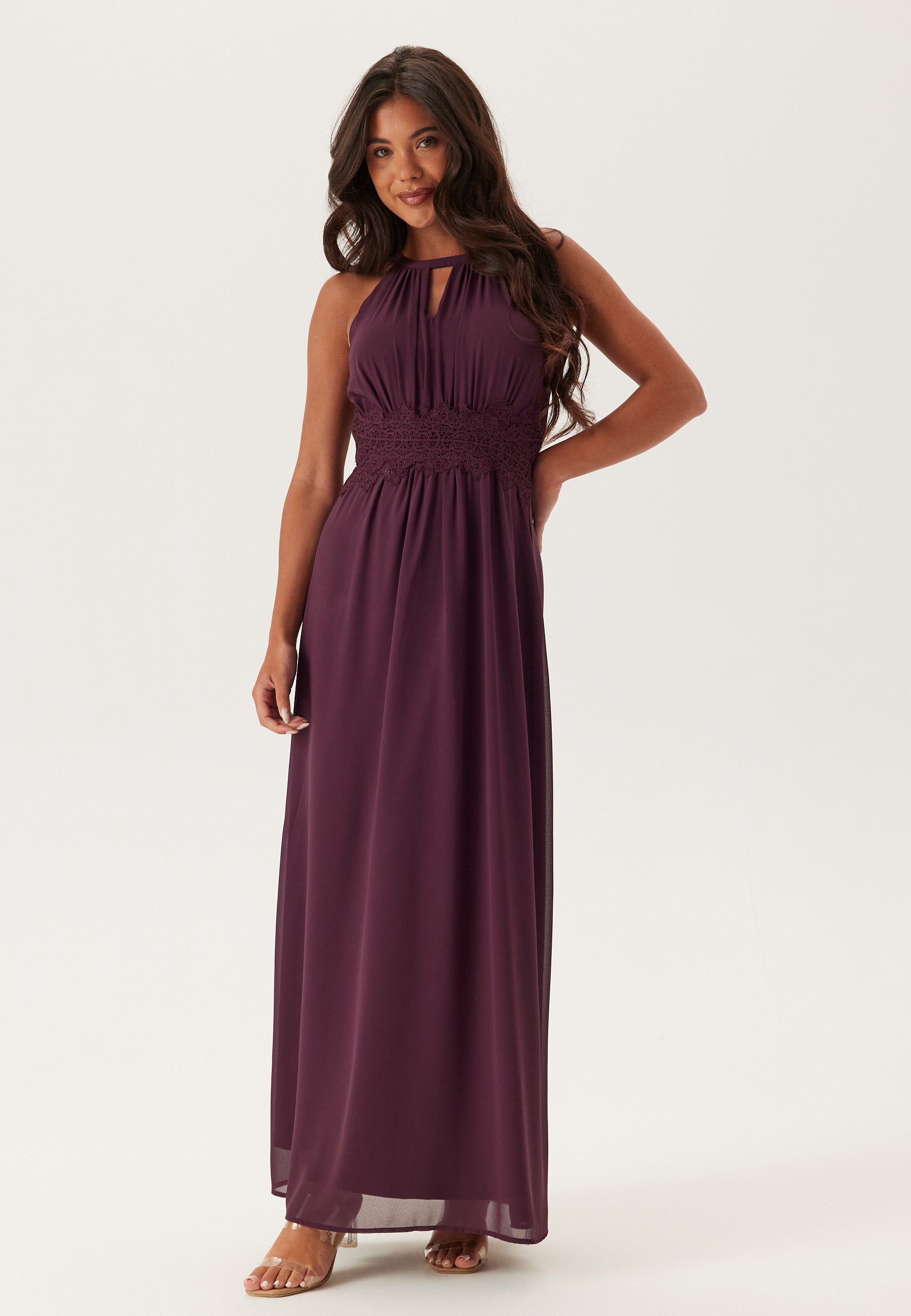 VILA Vimilina Halterneck Maxi Dress
