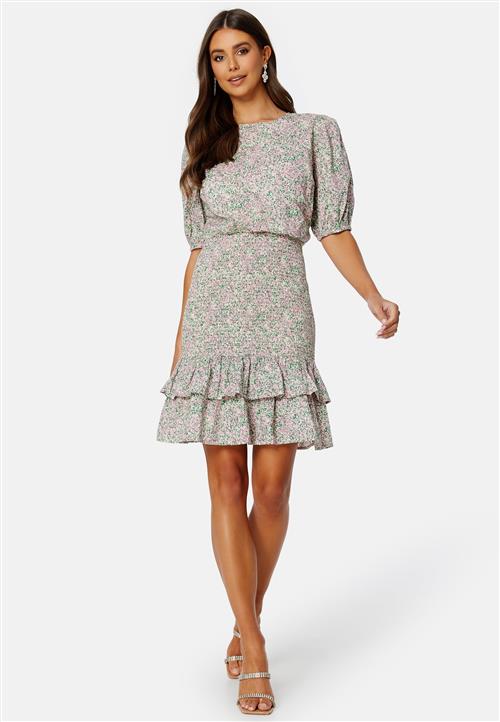 BUBBLEROOM Summer Luxe Patterned Smock Dress