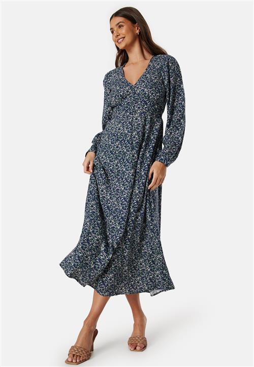 BUBBLEROOM Viscose V-neck Maxi