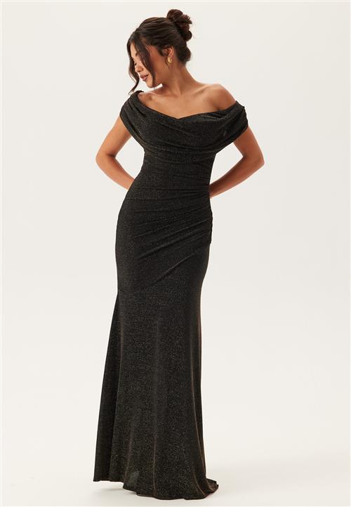 Goddiva Glitter Multi Way Maxi Dress