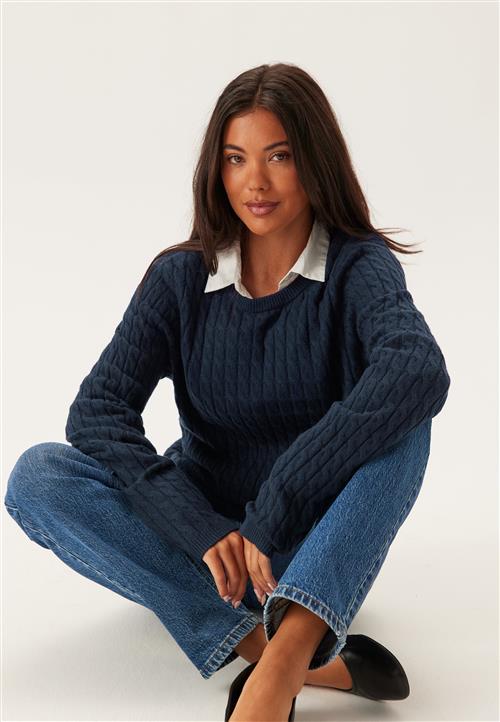 Pieces Pcfia Ls Cable Knit