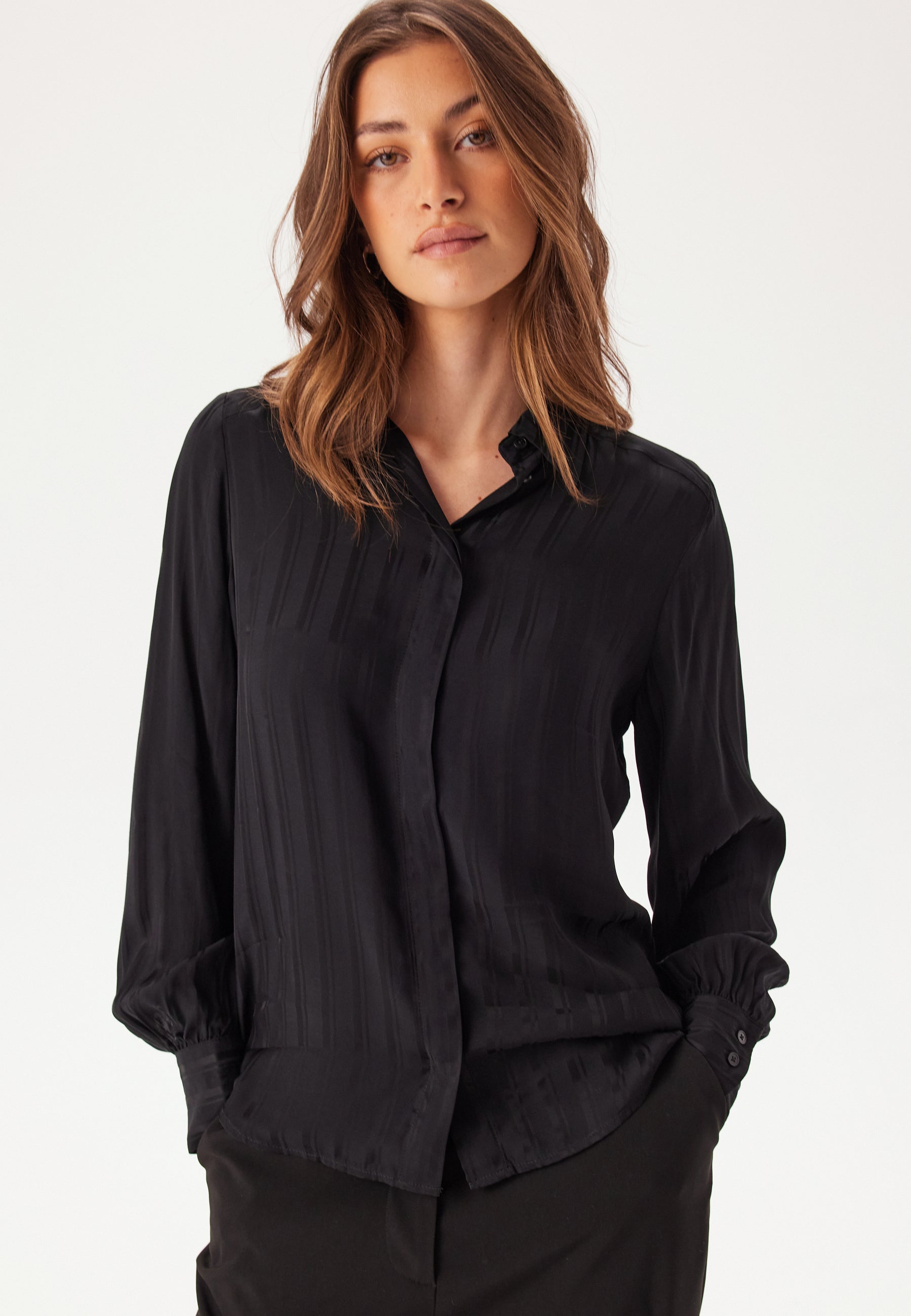 GANT Reg Satin Striped Shirt