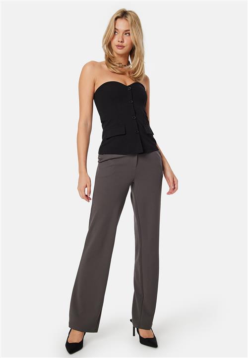 BUBBLEROOM Soft Suit Straight Trousers Petite