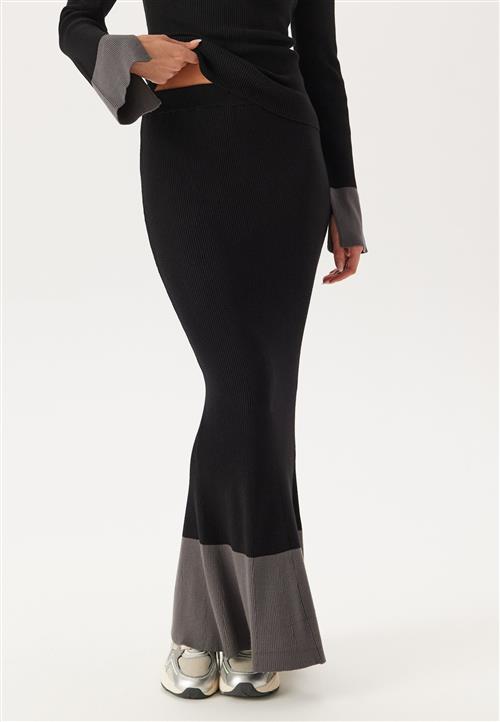 BUBBLEROOM Contrast Rib Knitted