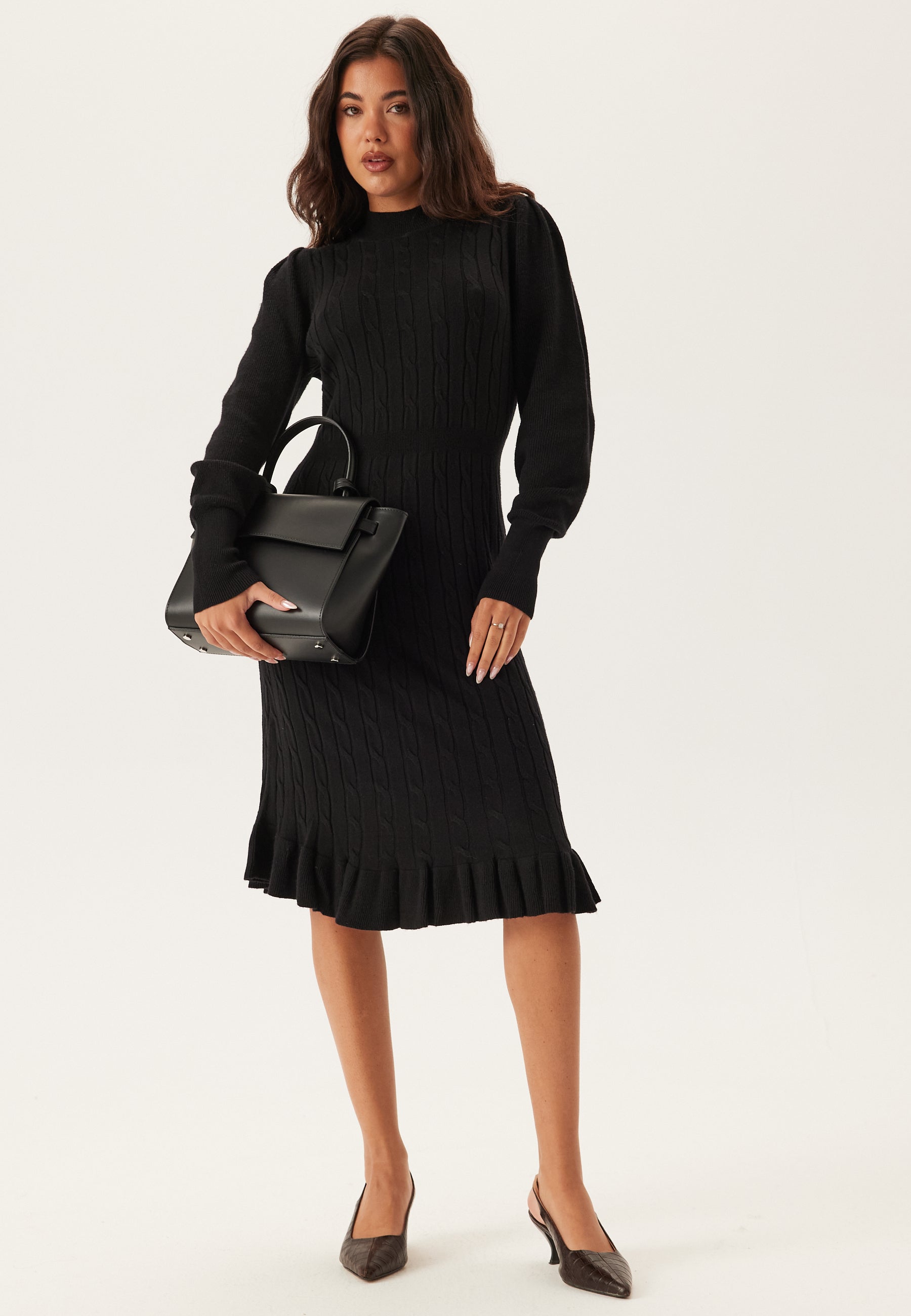 ONLY Onlnadia Ls Cable Dress Cs Knt